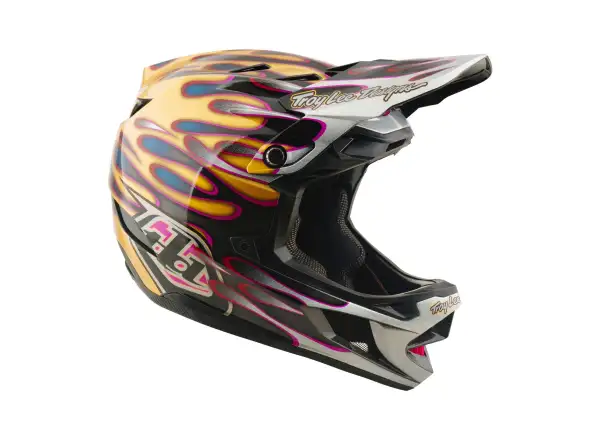 Troy Lee Designs D4 Carbon MIPS kask Overspray Gold/Black