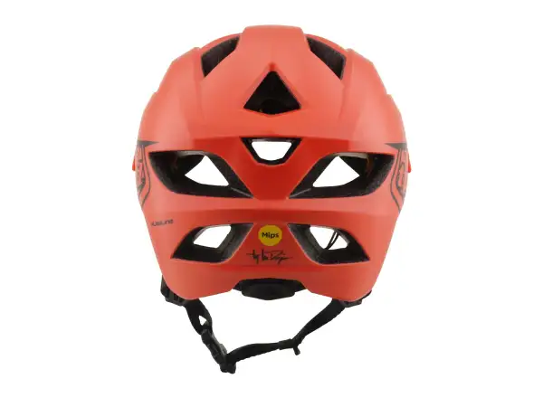 Troy Lee Designs Flowline Mips kask dziecięcy Point Coral/Charcoal