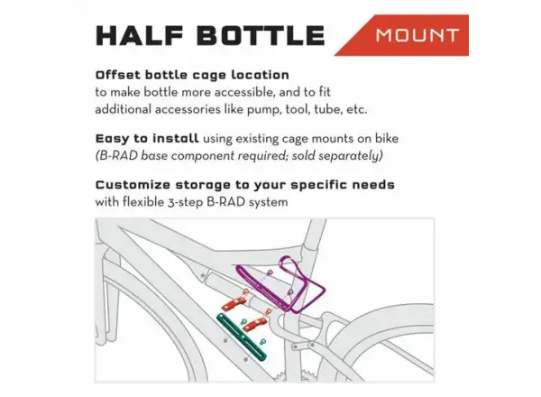 Wolf Tooth adapter B-RAD Half bottle adapter