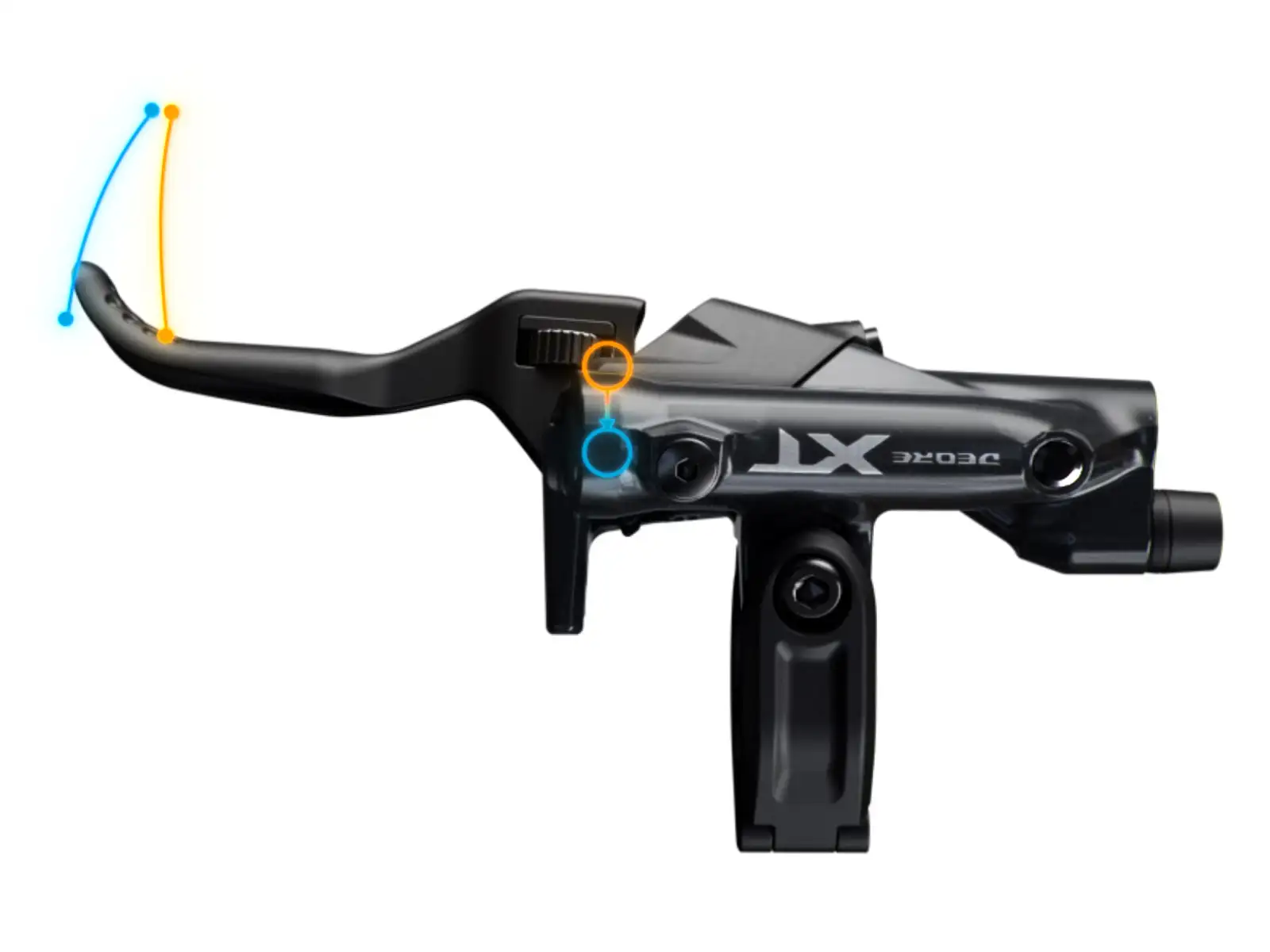 Shimano Deore XT BR-M8200+BL-M8200 przedni hamulec tarczowy klocki metalowe z chłodzeniem