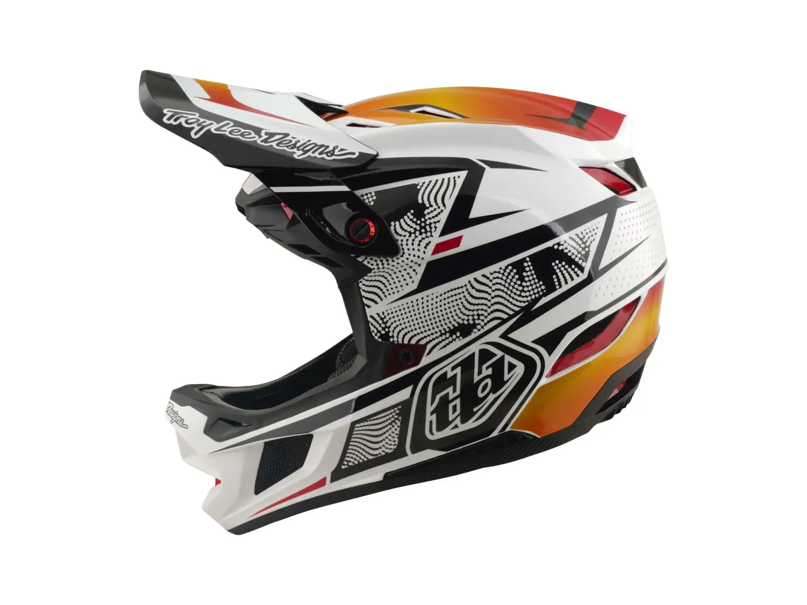 Troy Lee Designs D4 Composite MIPS kask Lined up White