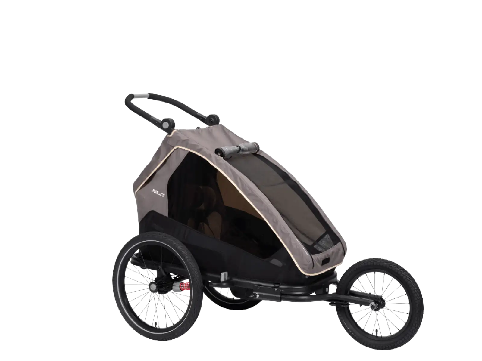 XLC MONOs BS-C09 dziecięca przyczepka rowerowa 20" szary/beżowy/antracyt