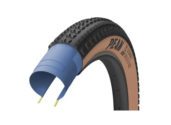 Goodyear Peak Ultimate Tubeless Complete 28" gravel opona kevlar Tan