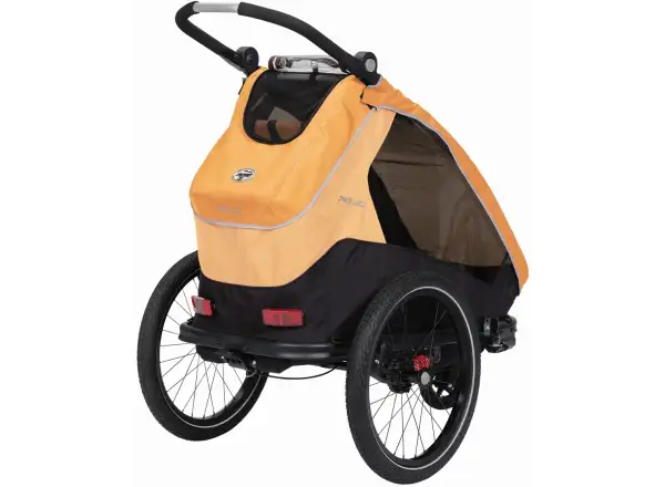 XLC MONOs BS-C09 dziecięcy przyczepka rowerowa 20" Marigold/Anthrazit