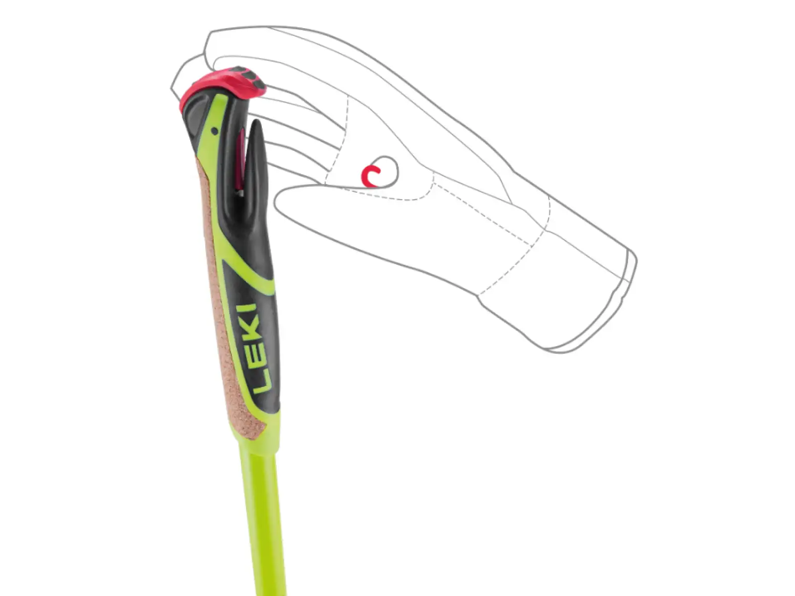 Leki CC 450 Poles kijki biegowe Neon yellow/Black/White