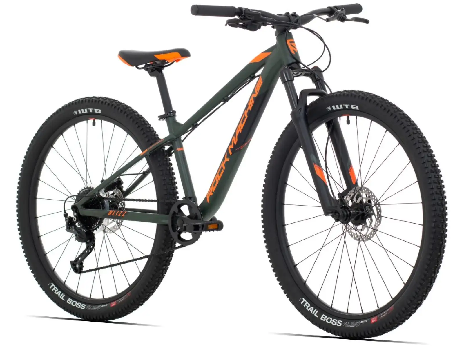 Rock Machine Blizz 27 HD rower dziecięcy Mat Khaki/Neon Orange/Black