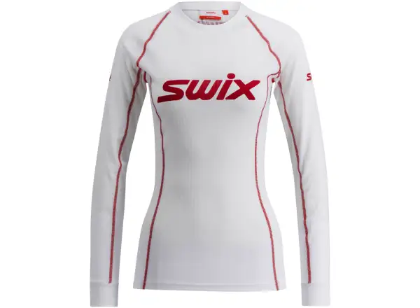 Swix RaceX Classic damska koszulka dlugi rekaw Bright White/Swix Red
