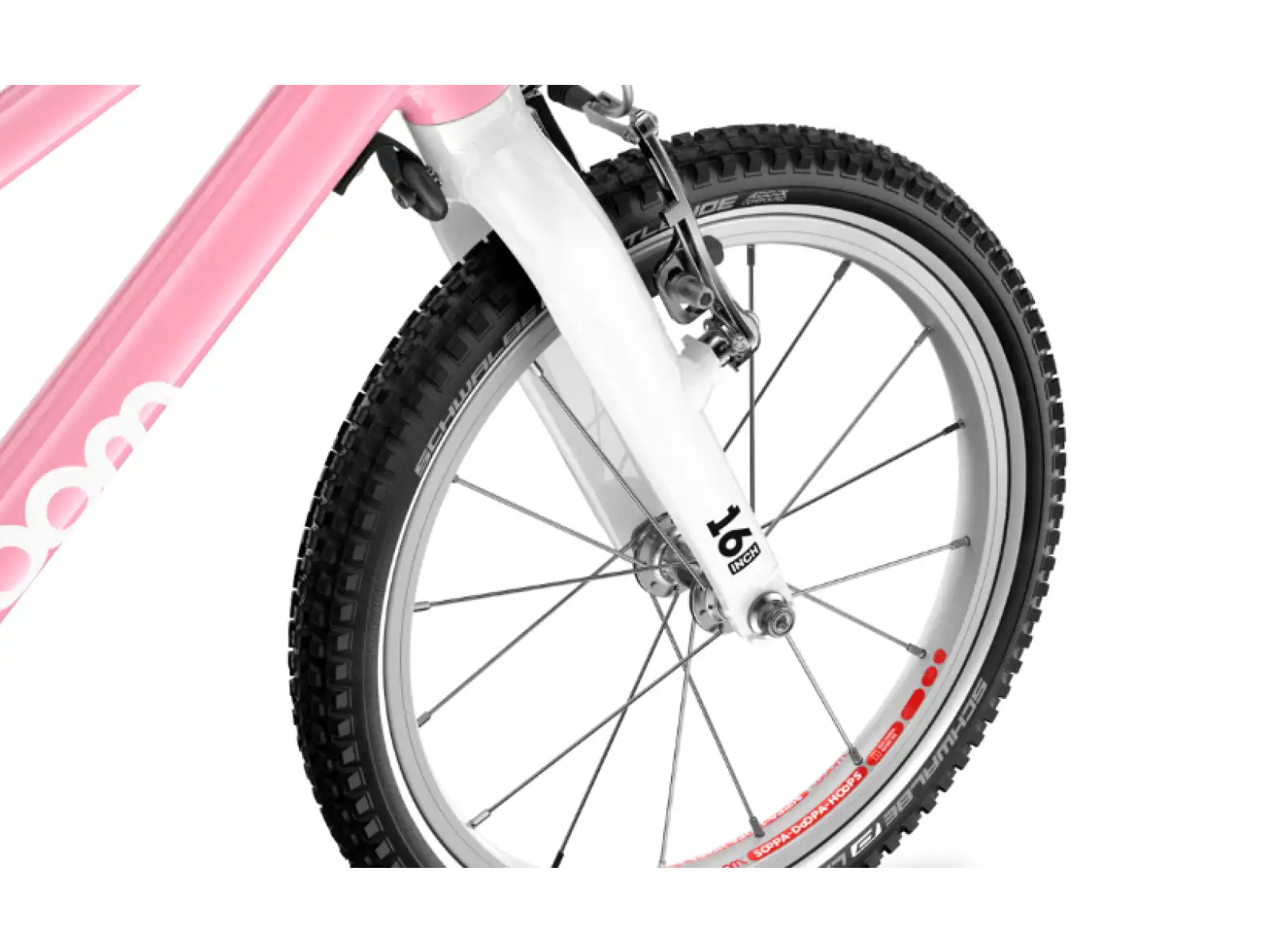 Woom Go 3 Automagic rower dziecięcy 16" Powder Pink