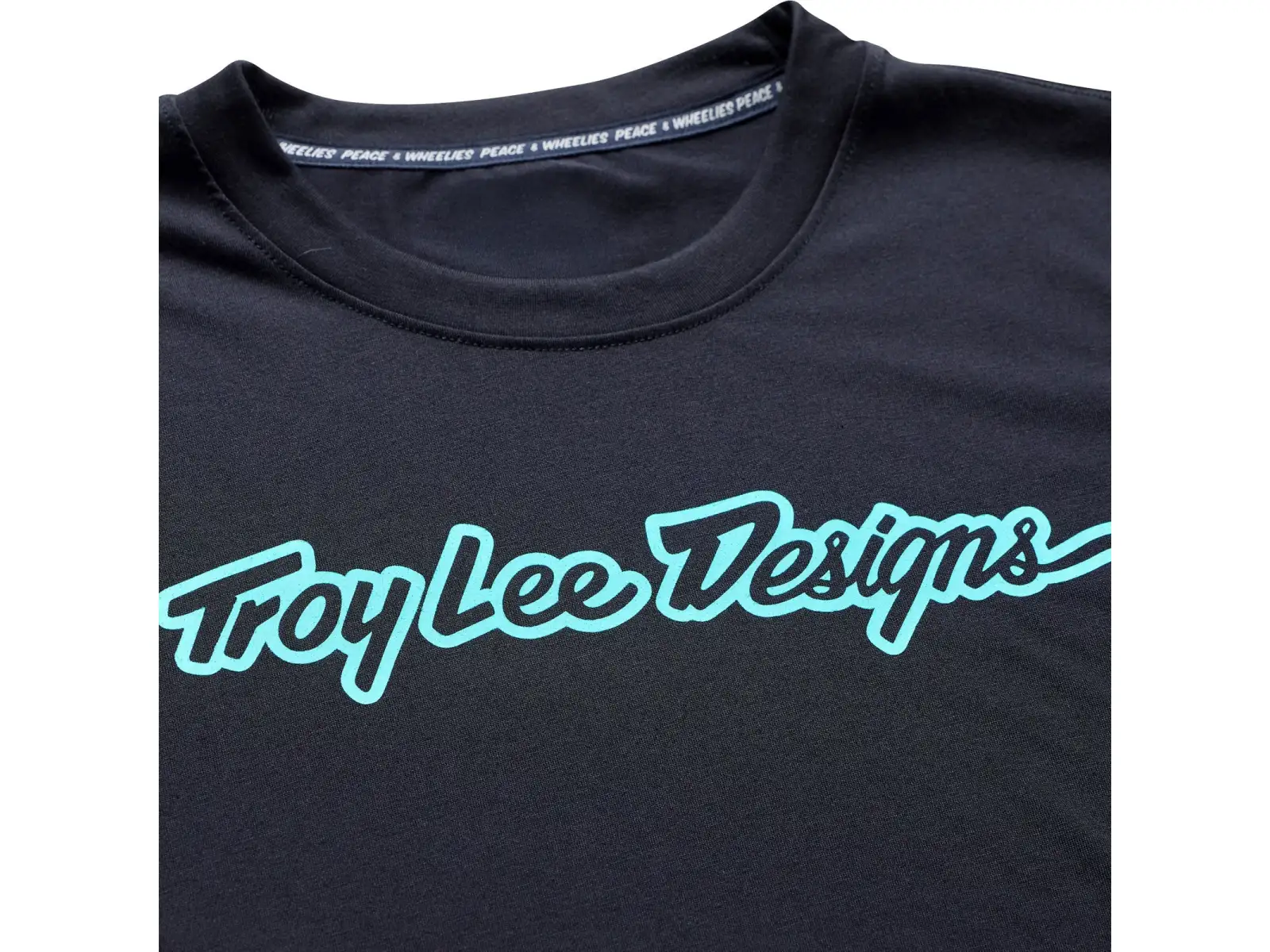 Troy Lee Designs Skyline Ride męska koszulka rowerowa Signature Black/Real Teal