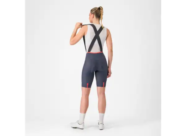Castelli Prima 2 DT damskie spodenki z szelkami Twilight Blue/Hibiscus