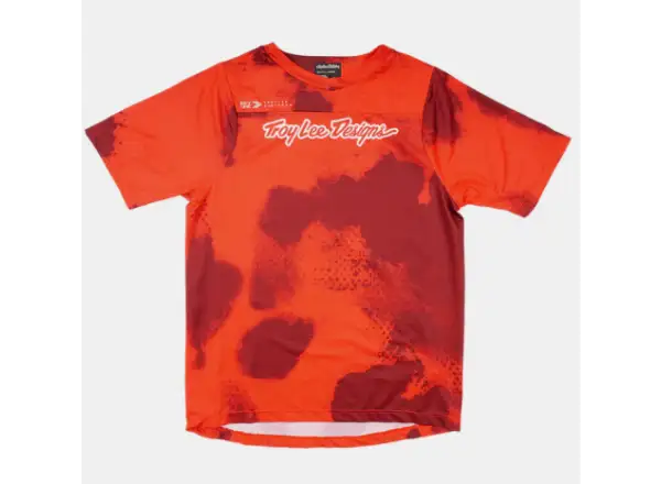 Troy Lee Designs Skyline Flared dziecięca koszulka z krótkim rękawem Fiery Red