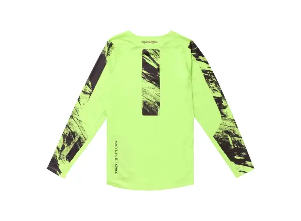 Troy Lee Designs Skyline Chill Rockslide męska koszulka z długim rękawem Glo Yellow