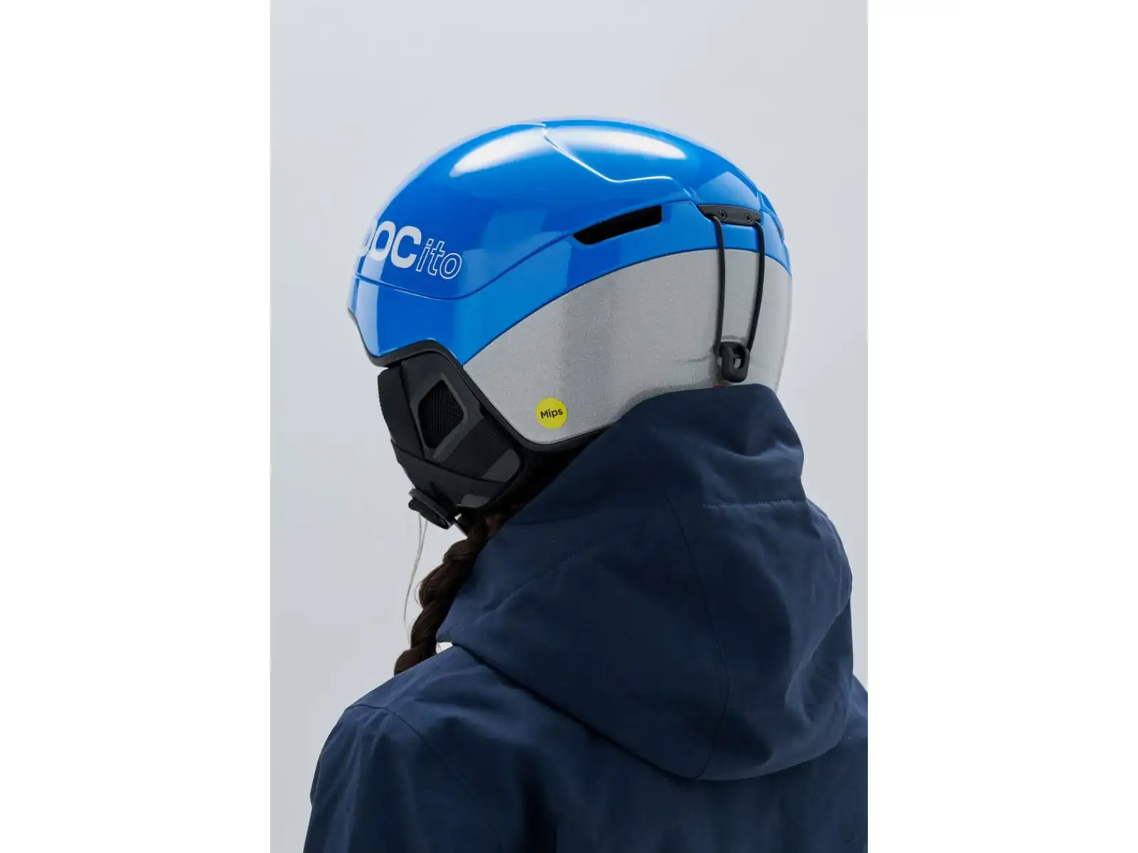 POC POCito Obex dziecięcy kask narciarski Fluorescent Blue