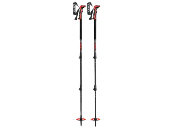 Leki Haute Route 3 kije skialpinistyczne Dark anthracite/Dark red/Black