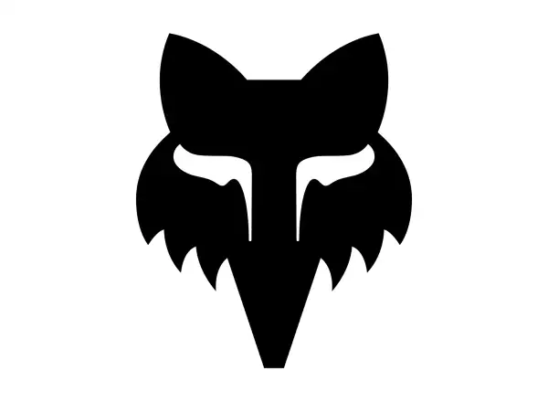 Fox Head naklejka 4" Black