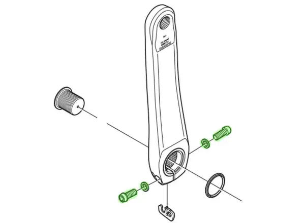 Shimano śruba zaciskowa do lewej korby FC-5800 M6 x 21 mm z podkładką