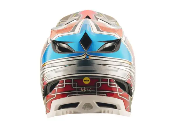 Troy Lee Designs D4 Carbon kask Lowrider Blue