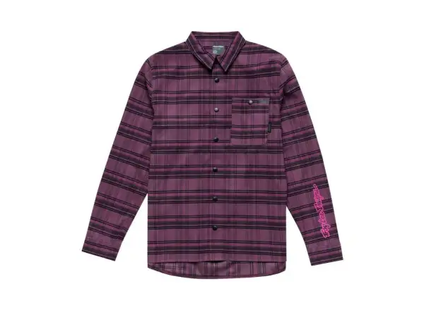 Troy Lee Designs Grind Flannel męska koszula Plaid Deep Purple