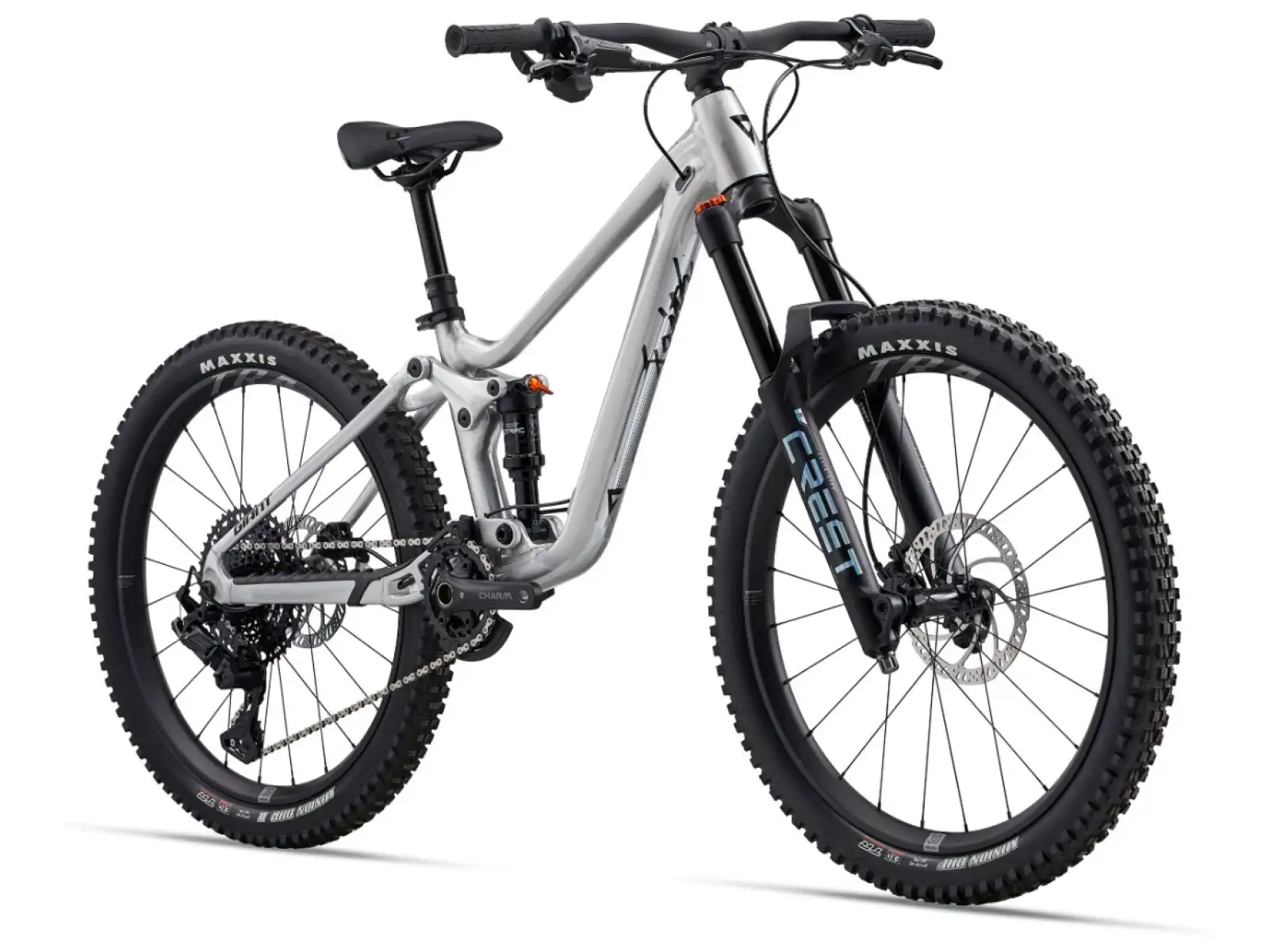 Giant Faith 24 dziecięcy rower fullsuspension Raw Aluminium