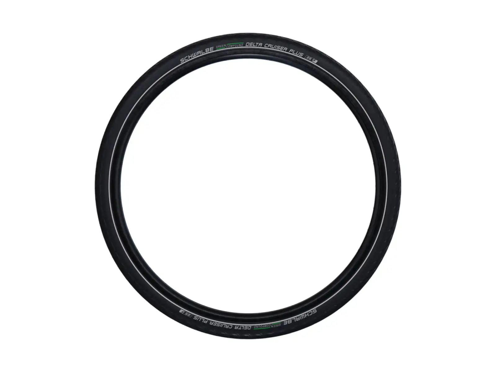 Schwalbe 47-622 DeltaCruiser Plus Active PunctureGuard E-25, drutowa, Green compound, black