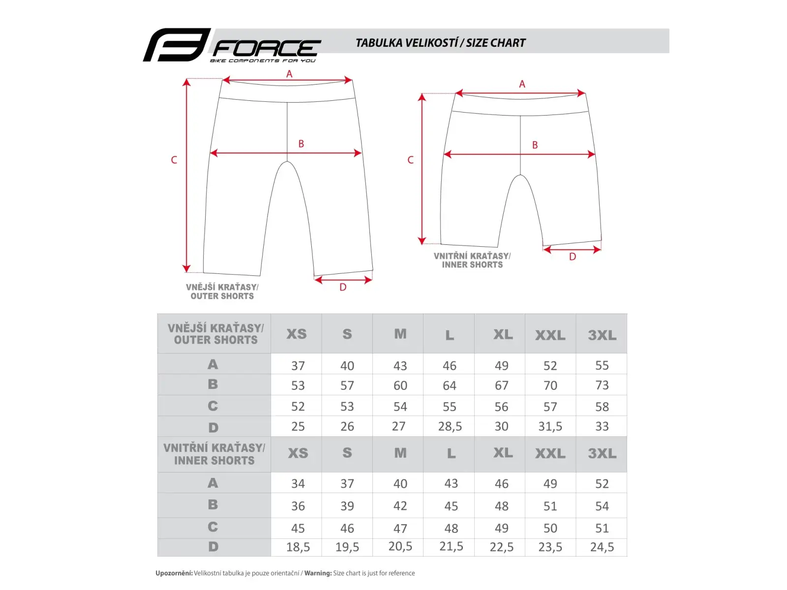 Force Blade męskie MTB spodenki z wkładką czarna/fluo