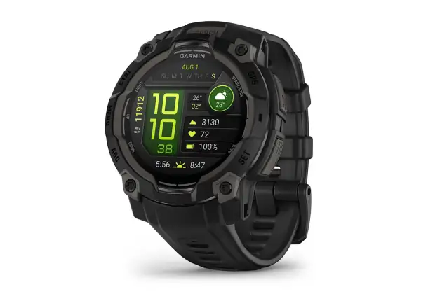Garmin Instinct 3 Amoled 45 mm inteligentny zegarek Black/Black pasek