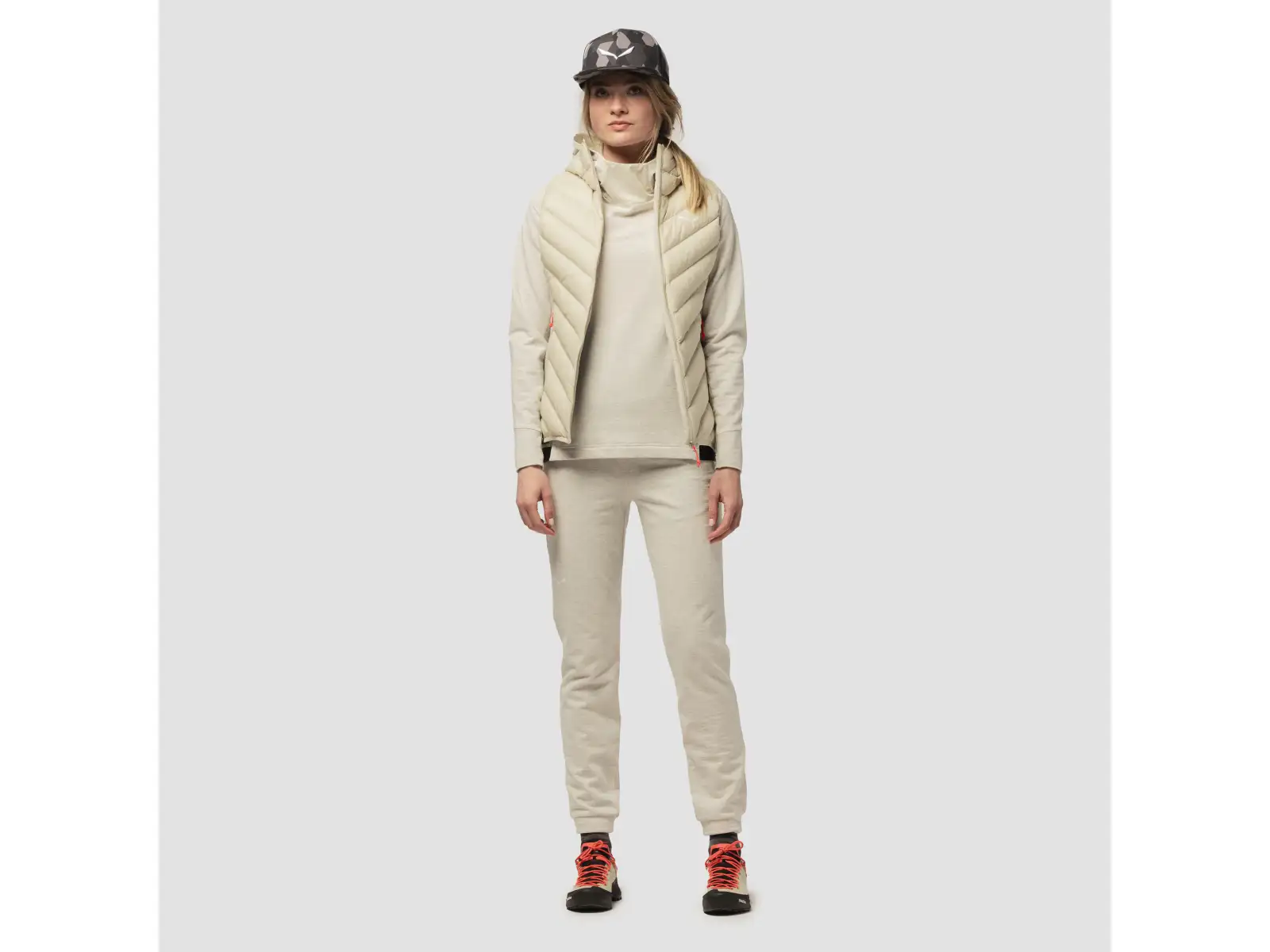 Salewa Fanes Sarner RDS Hybrid damska kamizelka Oatmeal