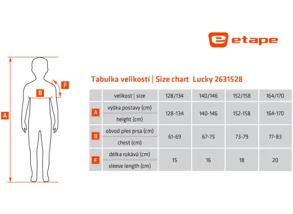 Etape Lucky dziecięca koszulka kolarska różowa/limeta