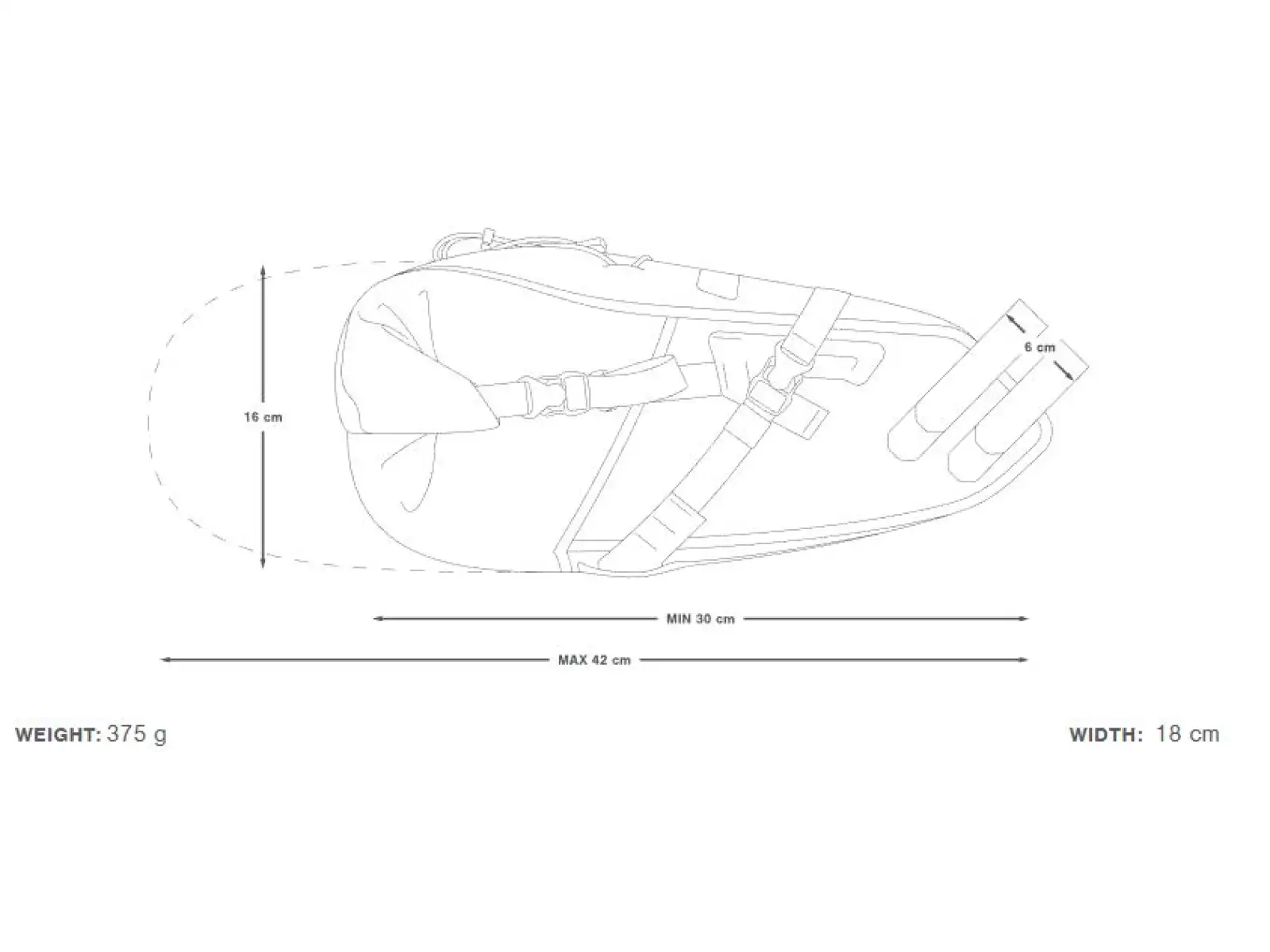 Apidura Backcountry torba podsiodłowa 10 l czarna/szara