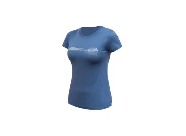Sensor Merino Air Hills damska koszulka krótki rękaw Riviera Blue