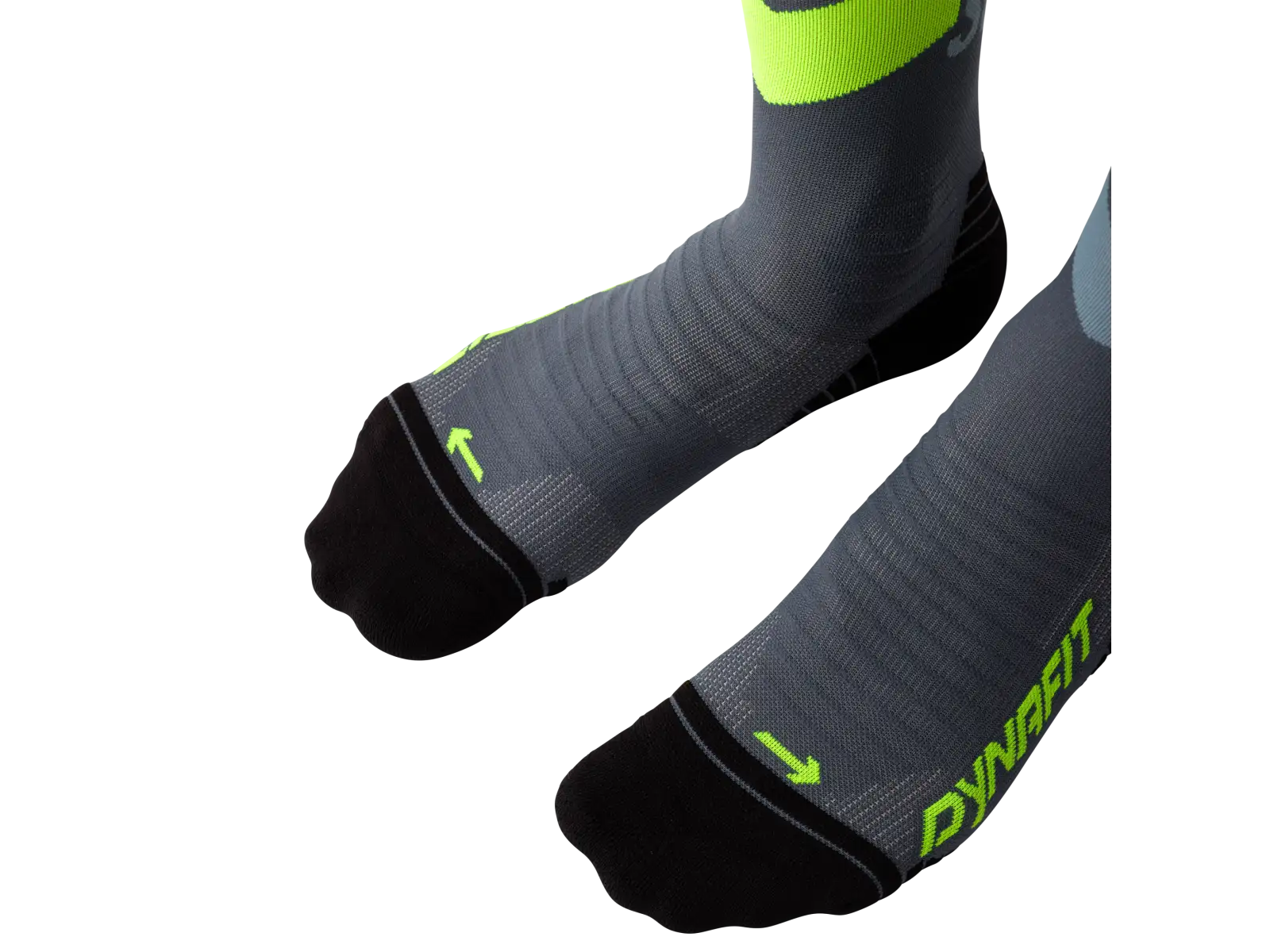 Dynafit Ultra Crew skarpety do biegania Black Out/Ultra Yellow