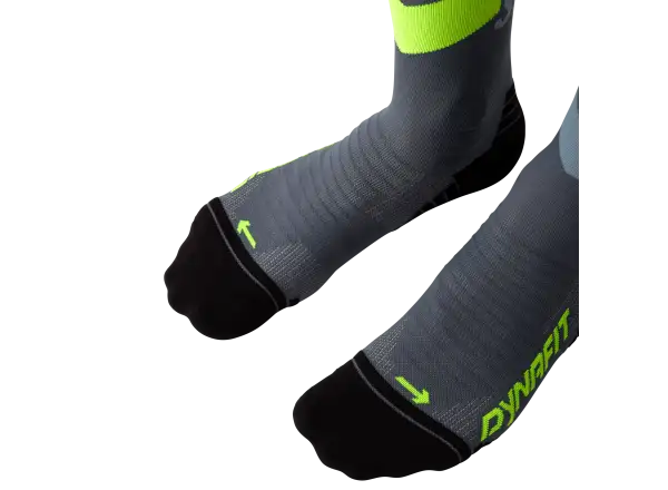 Dynafit Ultra Crew skarpety do biegania Black Out/Ultra Yellow