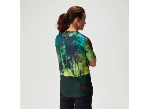 Endura Tropical Tee Print LTD damska koszulka krótki rękaw Ghillie Green