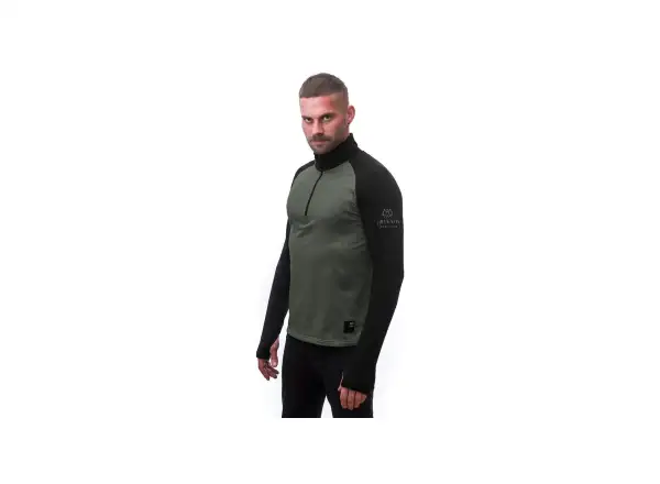 Sensor Coolmax Thermo męska bluza Olive Green/czarna
