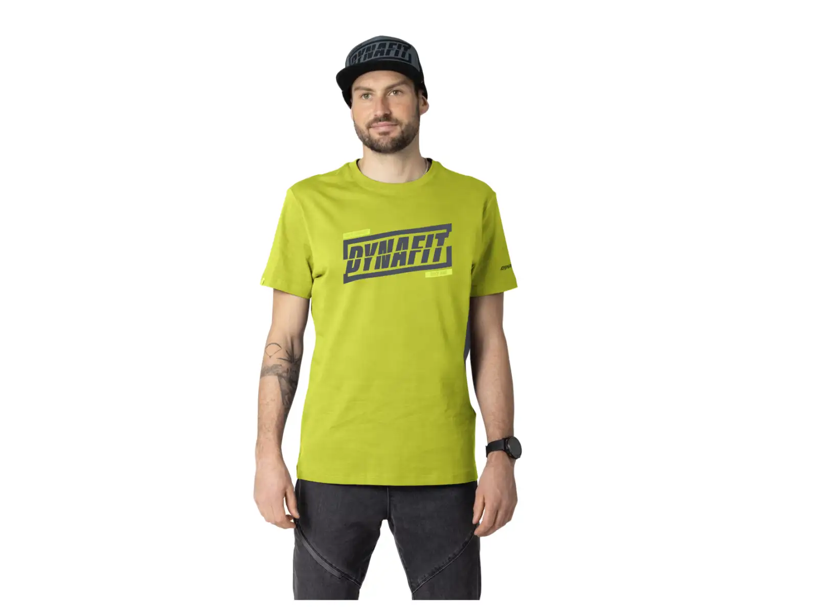 Dynafit Graphic Cotton męska koszulka krótki rękaw Golden Lime