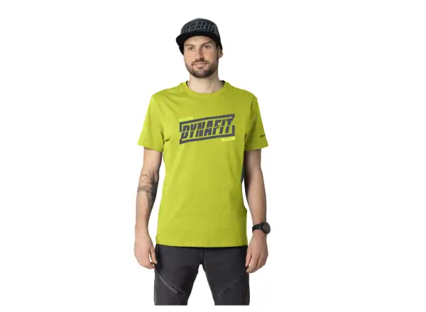 Dynafit Graphic Cotton męska koszulka krótki rękaw Golden Lime