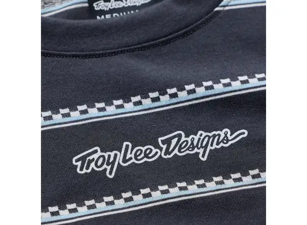 Troy Lee Designs Skyline Ride męska koszulka rowerowa z krótkim rękawem Checked Out Carbon