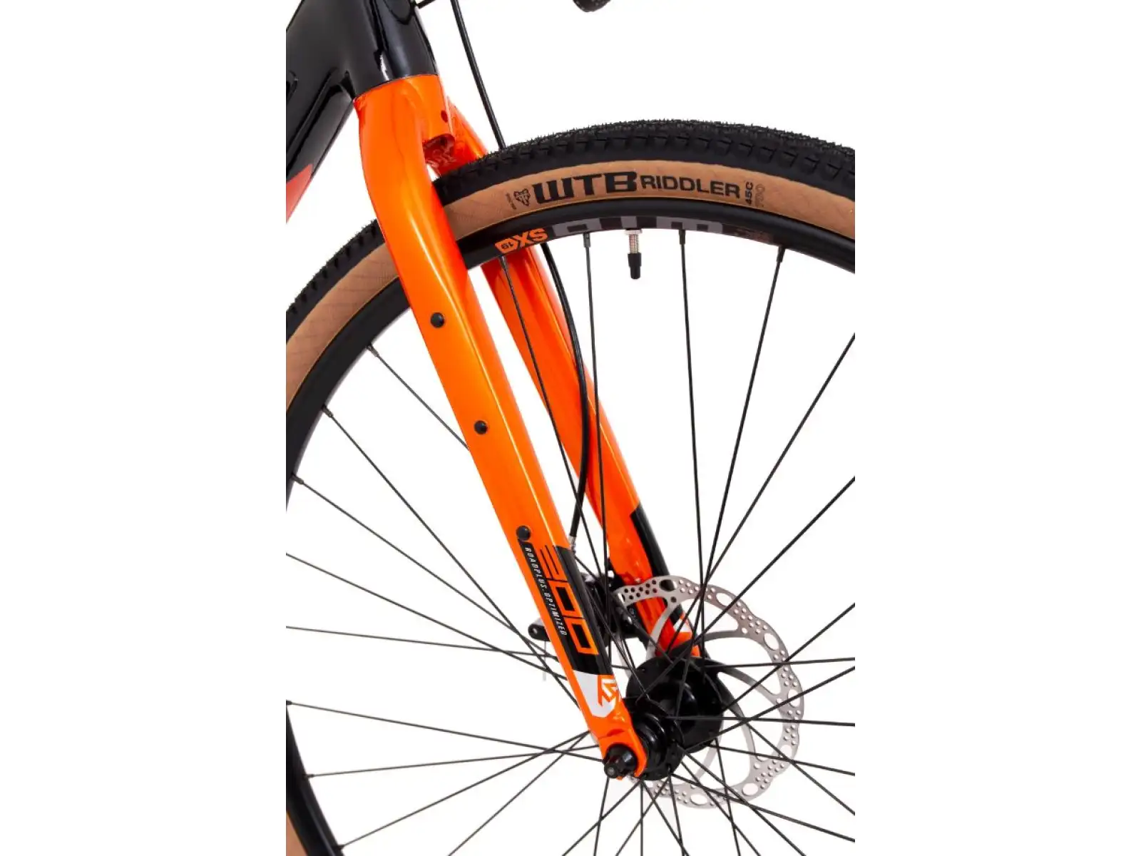 Rock Machine Gravelride 200 gravel rower Gloss Black/Brick Orange/Silver