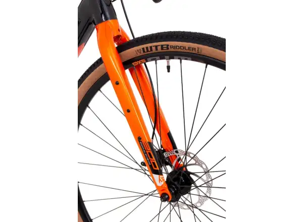 Rock Machine Gravelride 200 gravel rower Gloss Black/Brick Orange/Silver