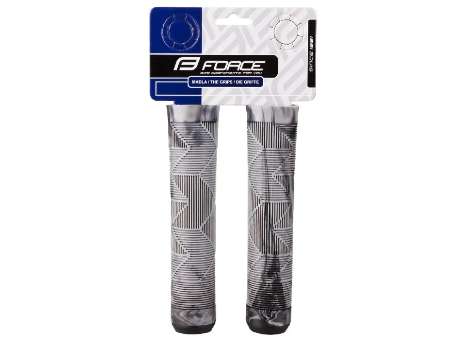 Foce BMX145 gumowe gripy czarna/szara
