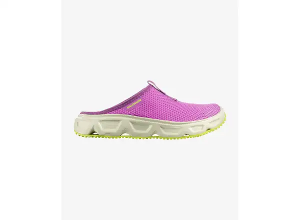 Salomon Reelax Slide 6.0 damskie klapki Iris Orchid/Asparsgud Green/Acid Lime