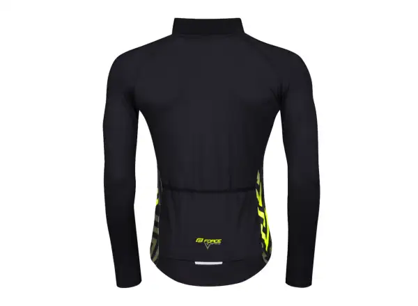 Force Spike męska koszulka z długim rękawem czarna/fluo