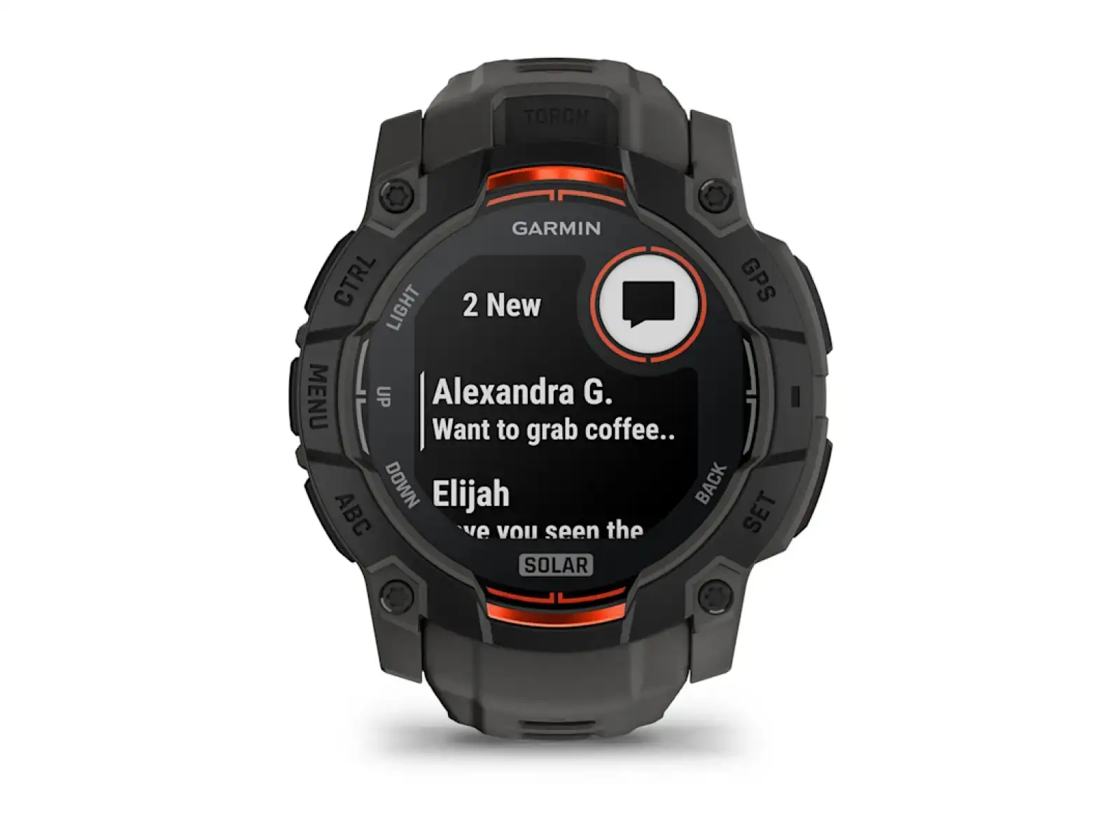 Garmin Instinct 3 Solar 50 mm inteligentny zegarek Black/Charcoal pasek
