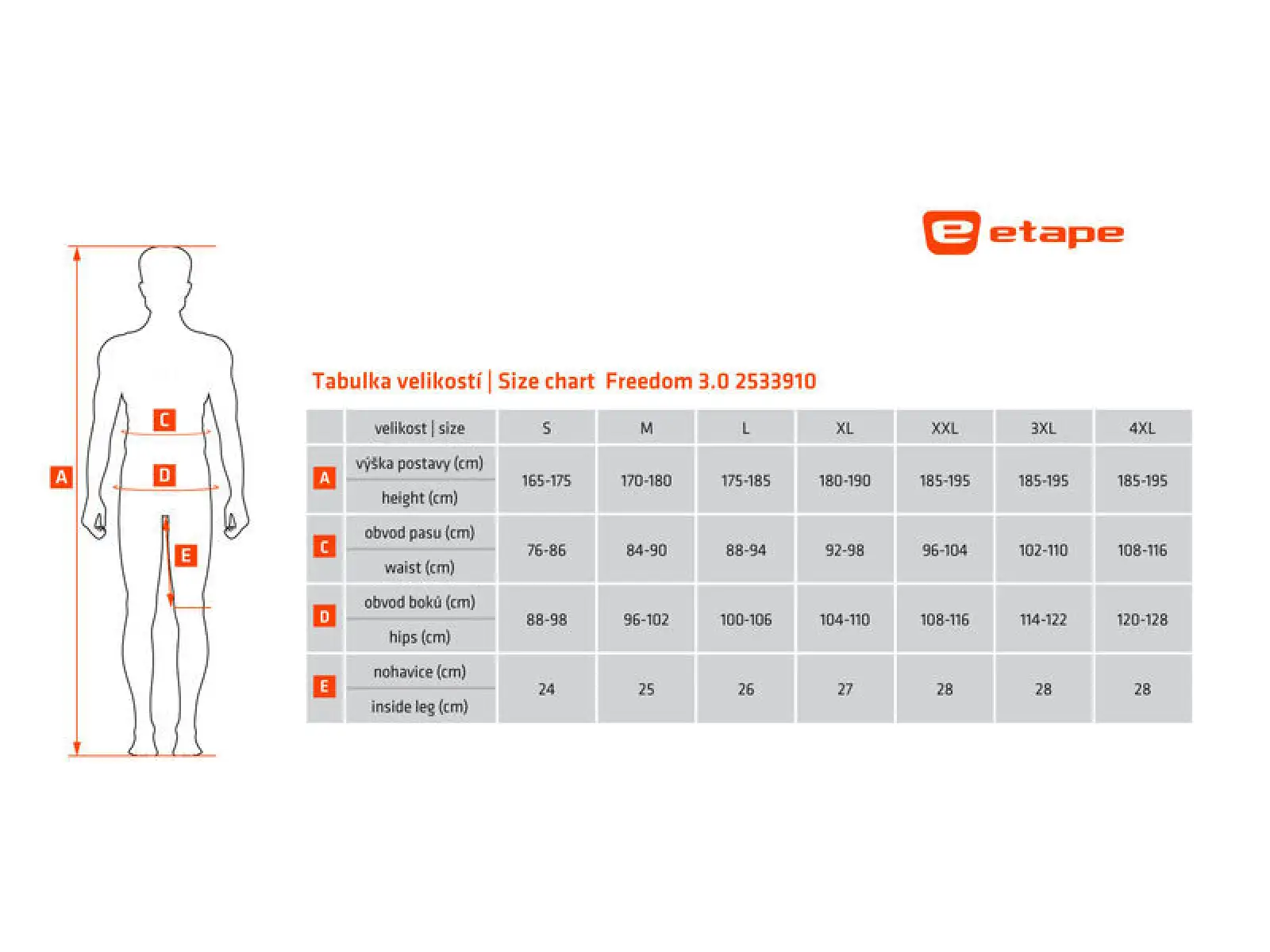 Etape Freedom 3.0 męskie luźne szorty czarna