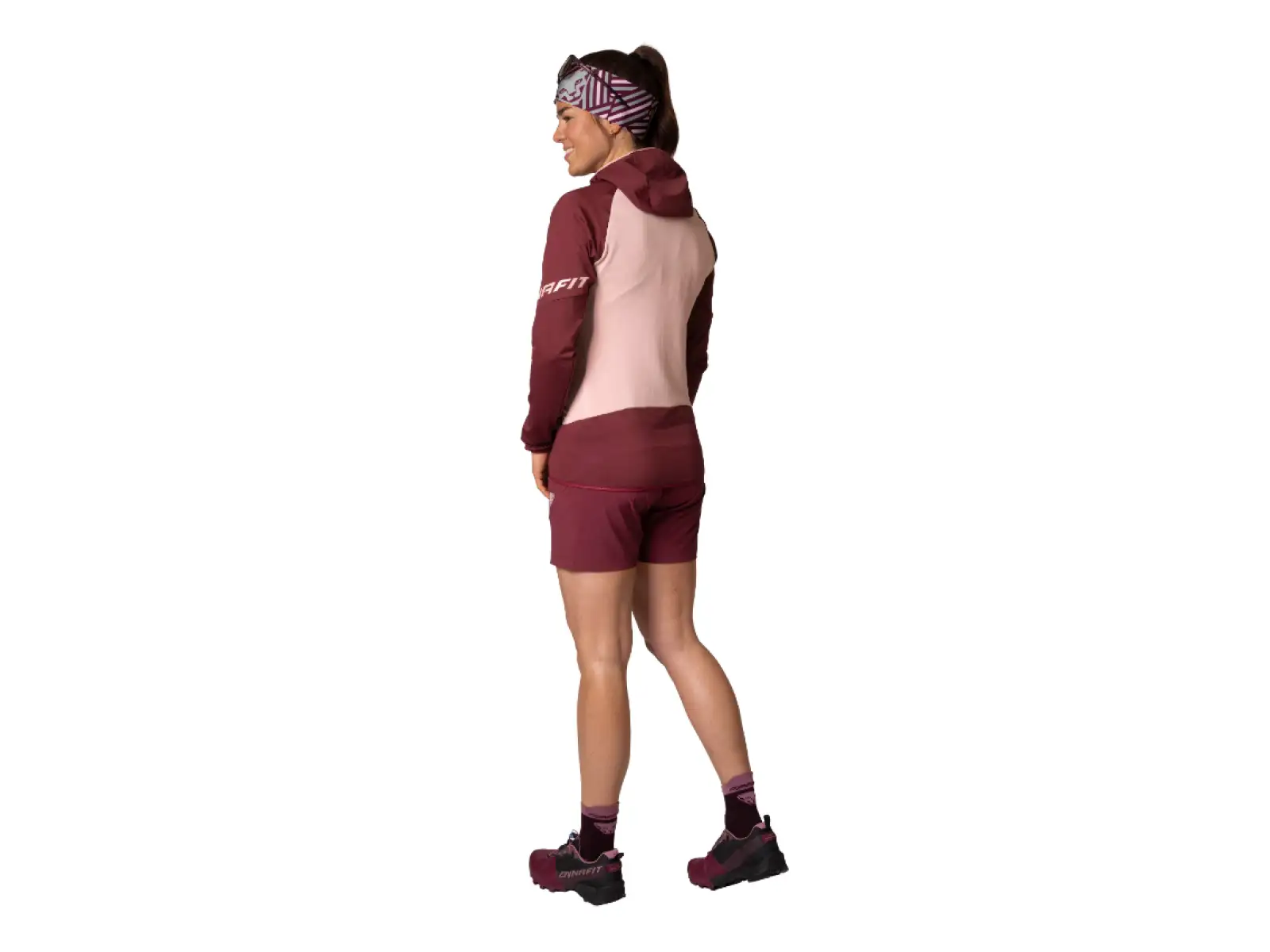 Dynafit Transalper Hybrid damskie szorty Burgundy