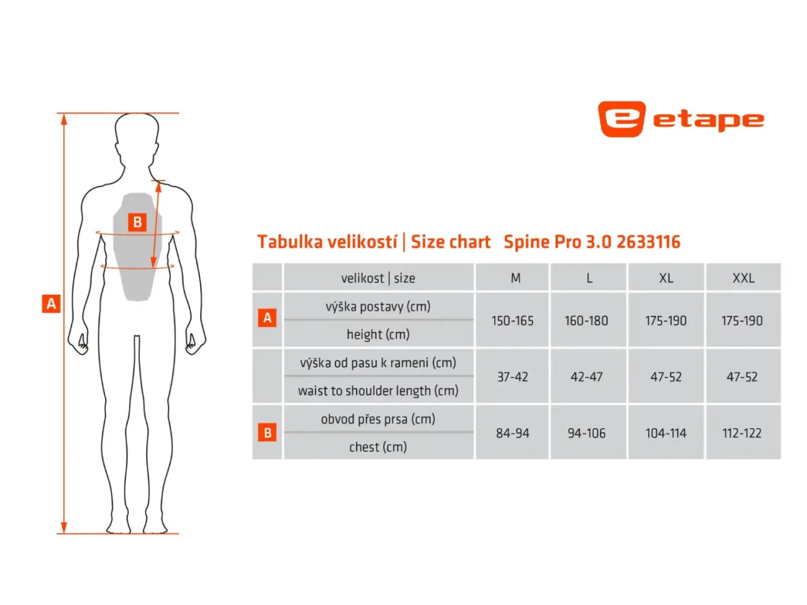 Etape Spine Pro 3.0 męski ochraniacz kręgosłupa