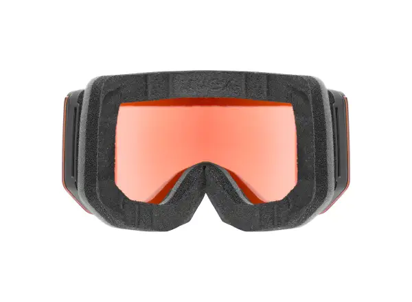 Uvex Lace Attract FM gogle narciarskie black matt/red - pomarańczowy
