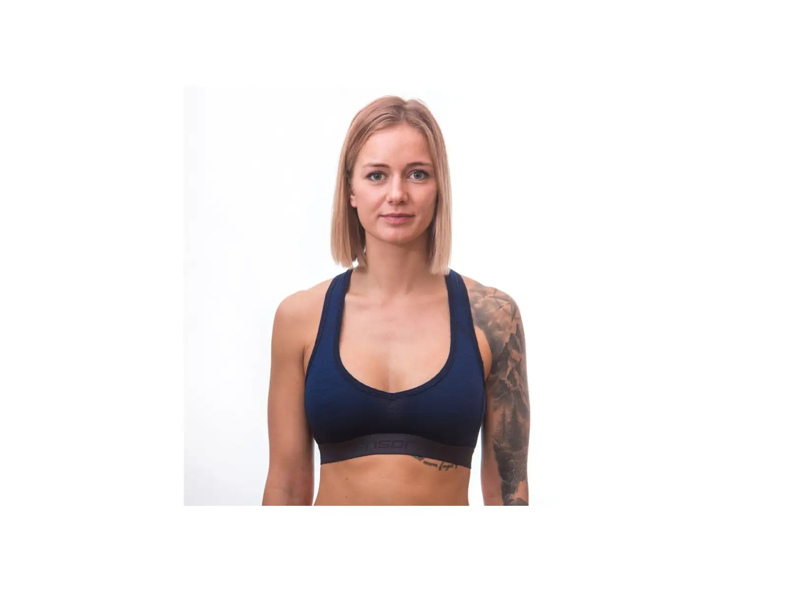 Sensor Merino DF damski biustonosz Deep Blue