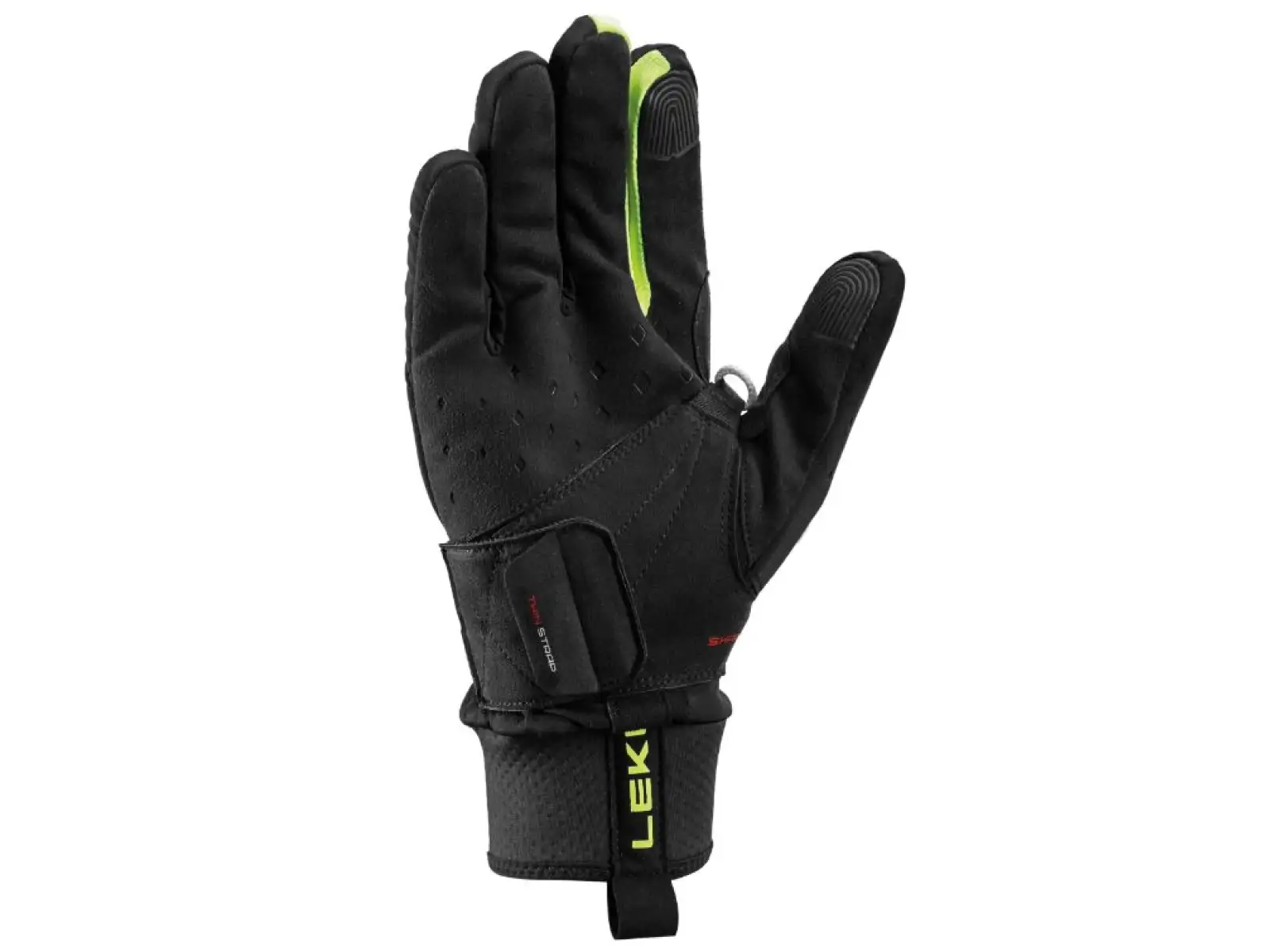 Leki PRC Shark rękawice biegowe Black/Neon yellow