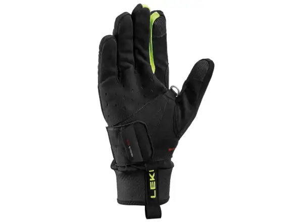 Leki PRC Shark rękawice biegowe Black/Neon yellow